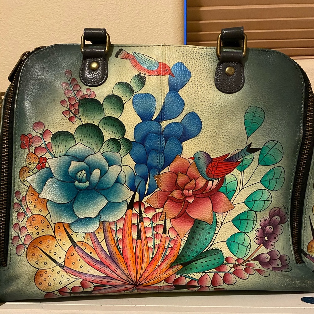 Anuschka Handpainted Handbag